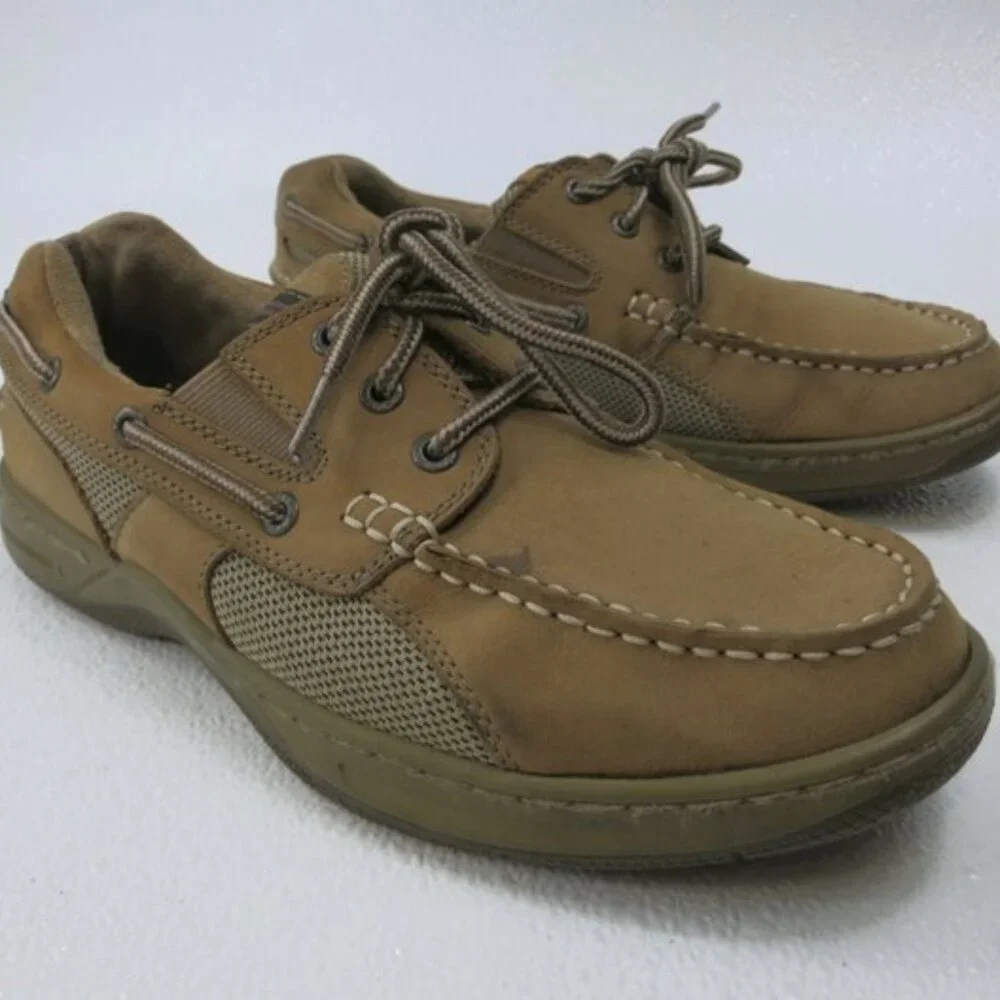 G.H. Bass & Co. & Co Nubuck Leather Casual Dress Boat Shoes Men's 8 M